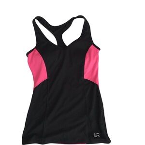 Kenneth Cole Reaction Black and Pink Activewear Top